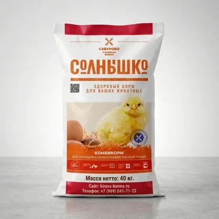 Солнышко — универсальный стартовый комбикорм для птенцов (1-7 недель)