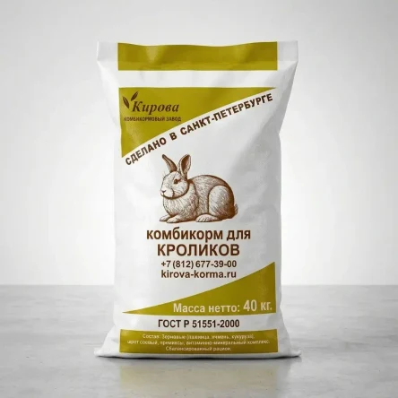 ПЗК-91 Полнорационный комбикорм для взрослых кроликов и молодняка.