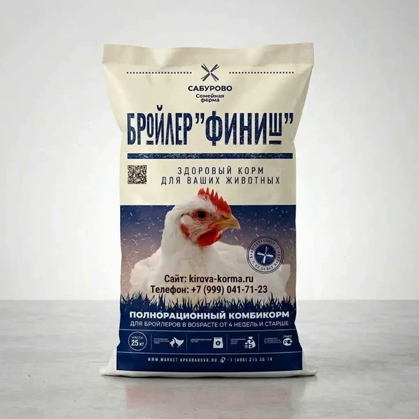 Бройлер ФИНИШ — финишный комбикорм для цыплят-бройлеров (28-42 дня)