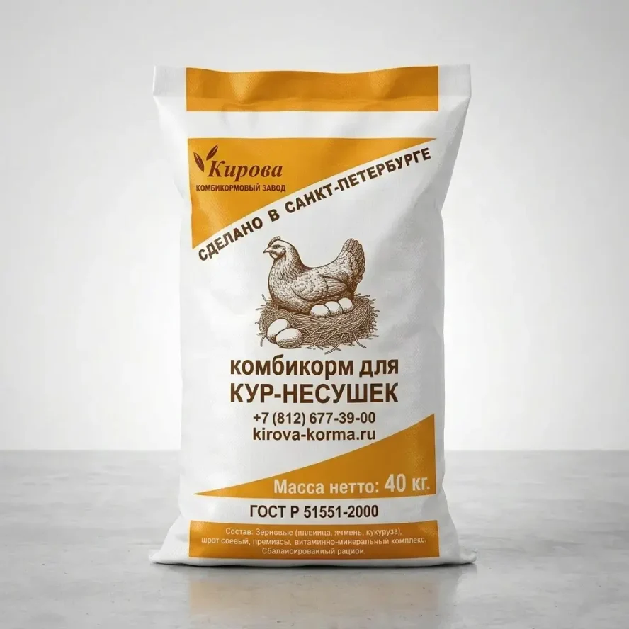 ПК 1-3 комбикорм для кур-несушек (46 недель и старше) 503 рецепт